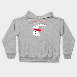 Vive le vent d'hiver (Lapin de Noël) - Christmas winter rabbit Kids Hoodie